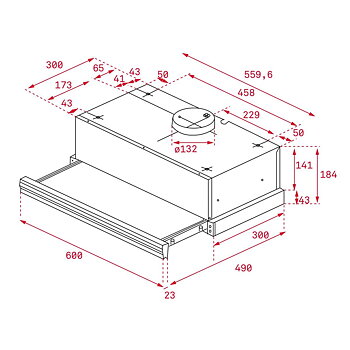 Konventionell fläkt Teka CNL6415BK 60 cm 385 m3/h 64 dB 110W