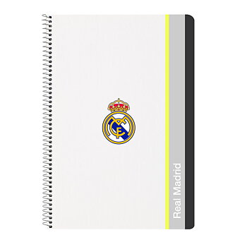 Anteckningsbok Real Madrid C.F. Vit A4 80 Blad