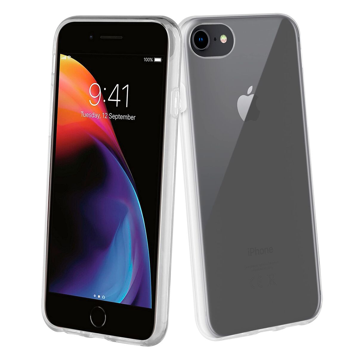 Mobilfodral Muvit iPhone 7 | iPhone 8 | iPhone SE 2020 Svart Transparent iPhone SE