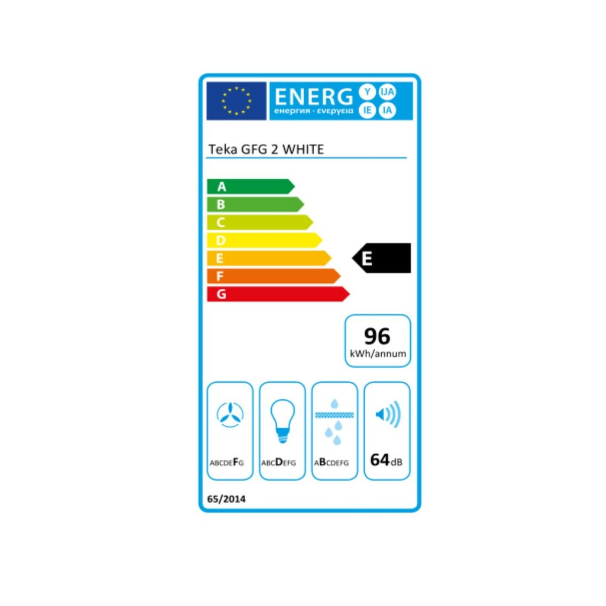 Konventionell fläkt Teka C13S050557 55 cm 329 m3/h 63 dB 180W Stål - 3