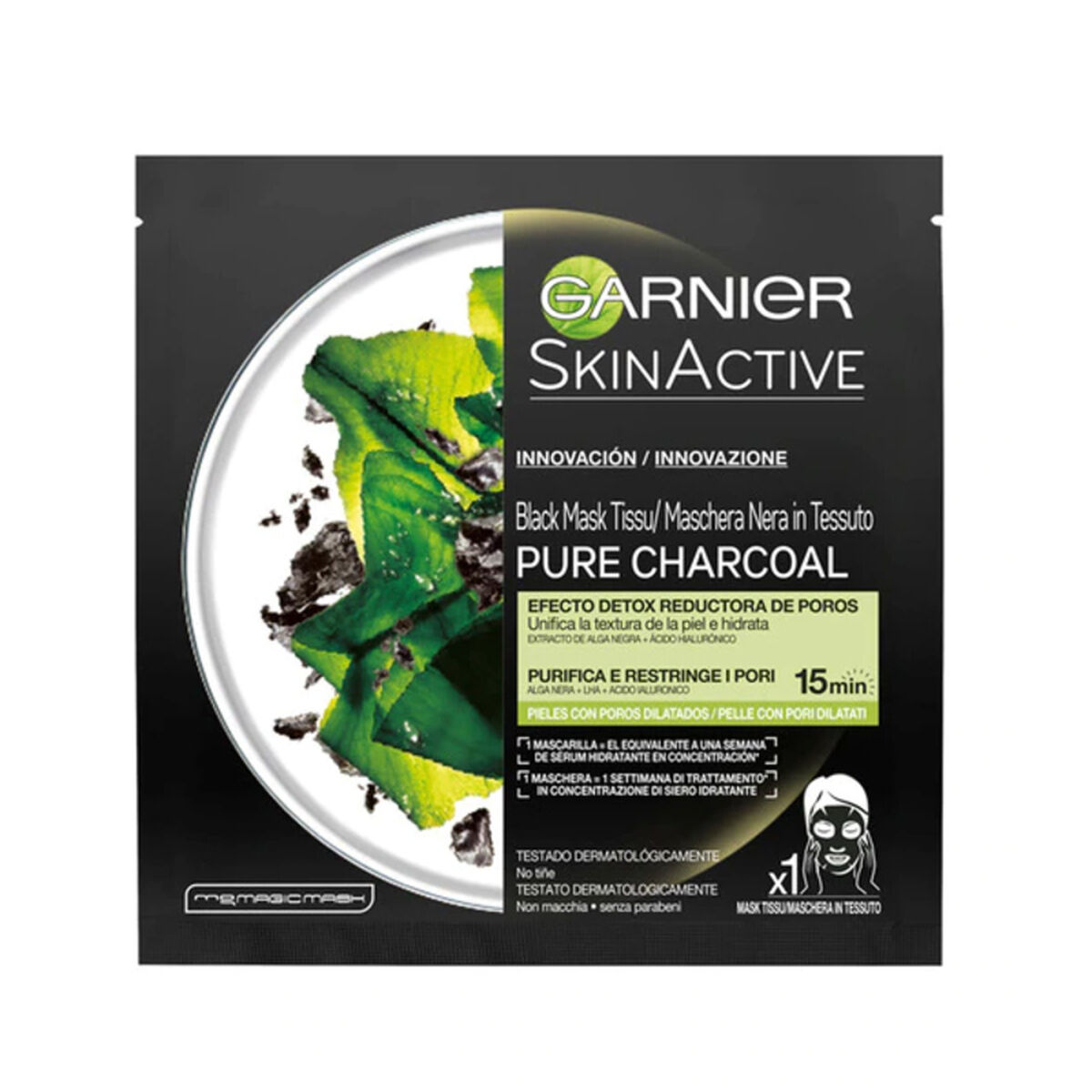 Ansiktsmask Garnier Pure Charcoal 28 g