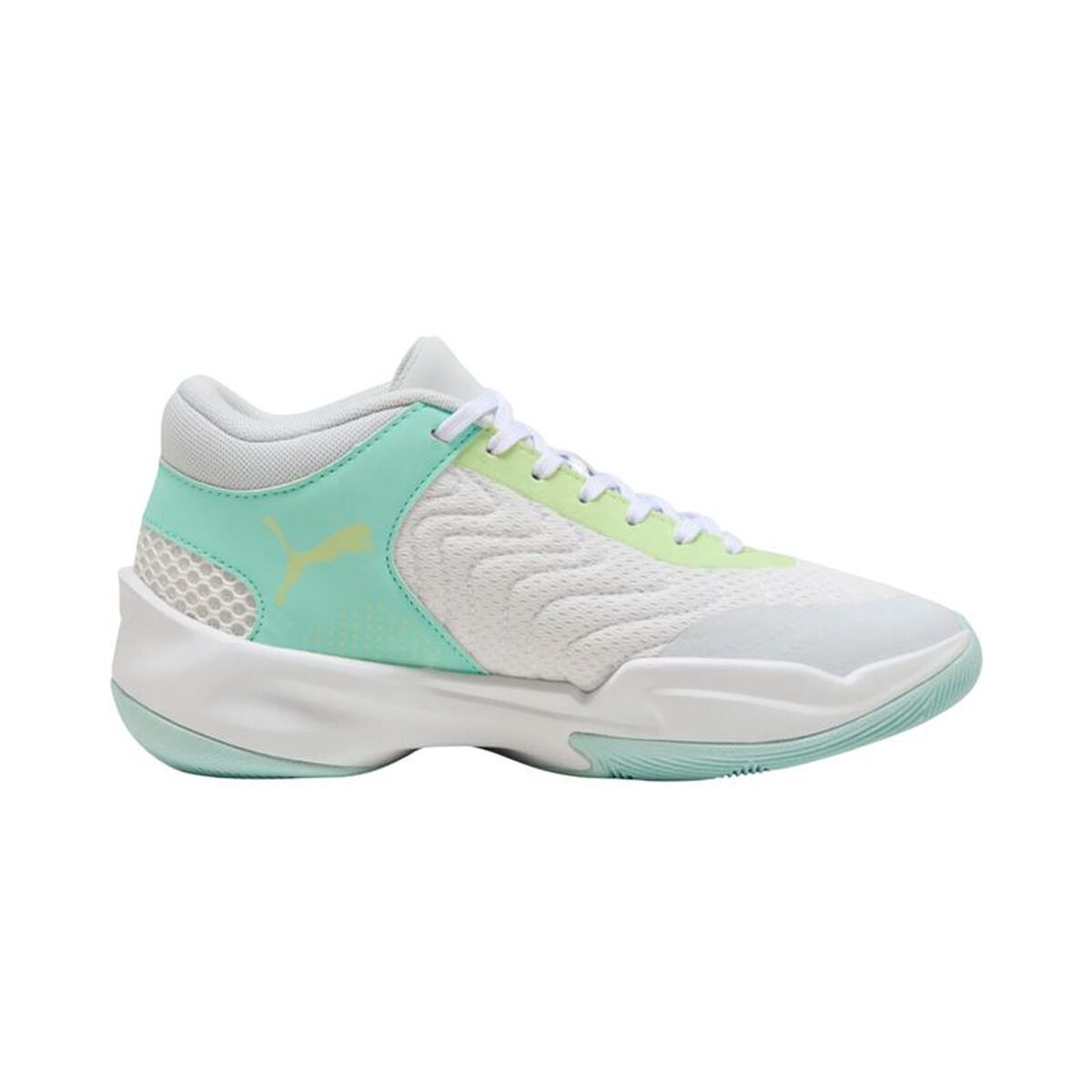 Baksketskor, Barn Puma Court Pro 2 Vit Grön