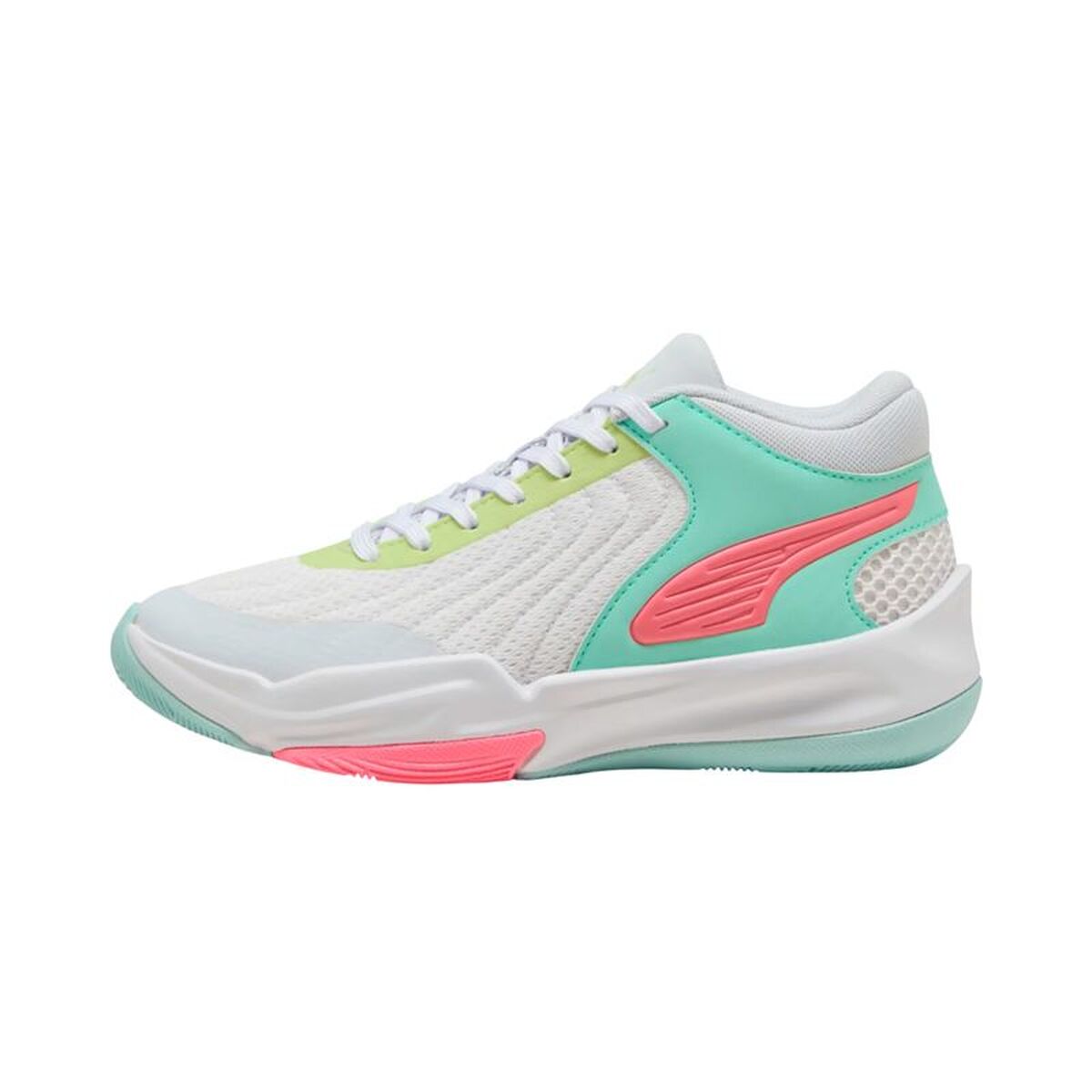 Baksketskor, Barn Puma Court Pro 2 Vit Grön - 2