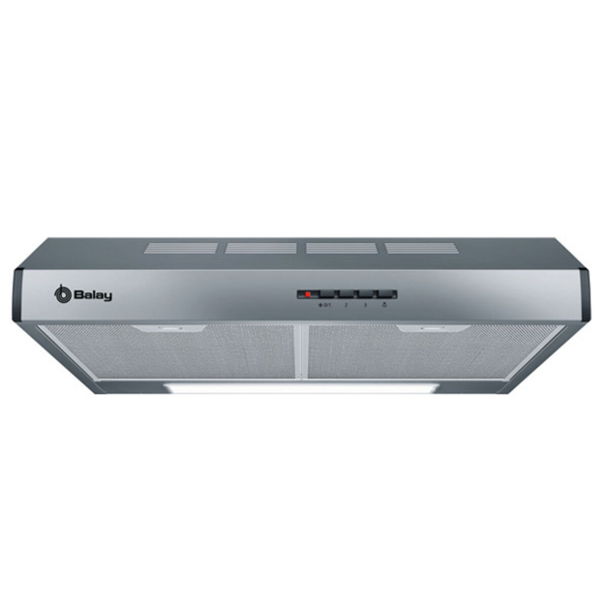 Konventionell fläkt Balay 3BH263MX 60 cm 350 m3/h 72 dB 146W Silvrig Stål