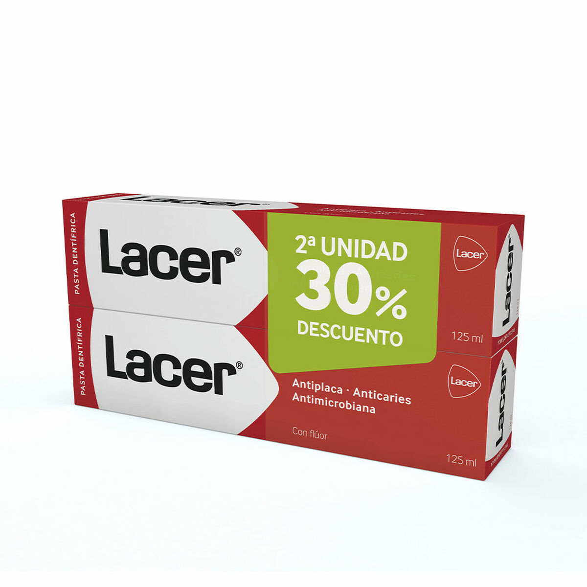 Tandkräm Complete Action Lacer Pasta Dentífrica 125 ml 2 x 125 ml (2 Delar)