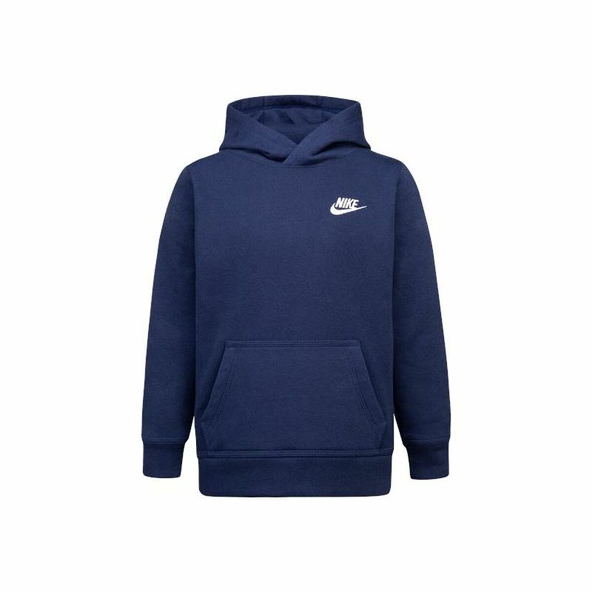 Tröja med huva Unisex Nike Club Fleece Blå Marinblå