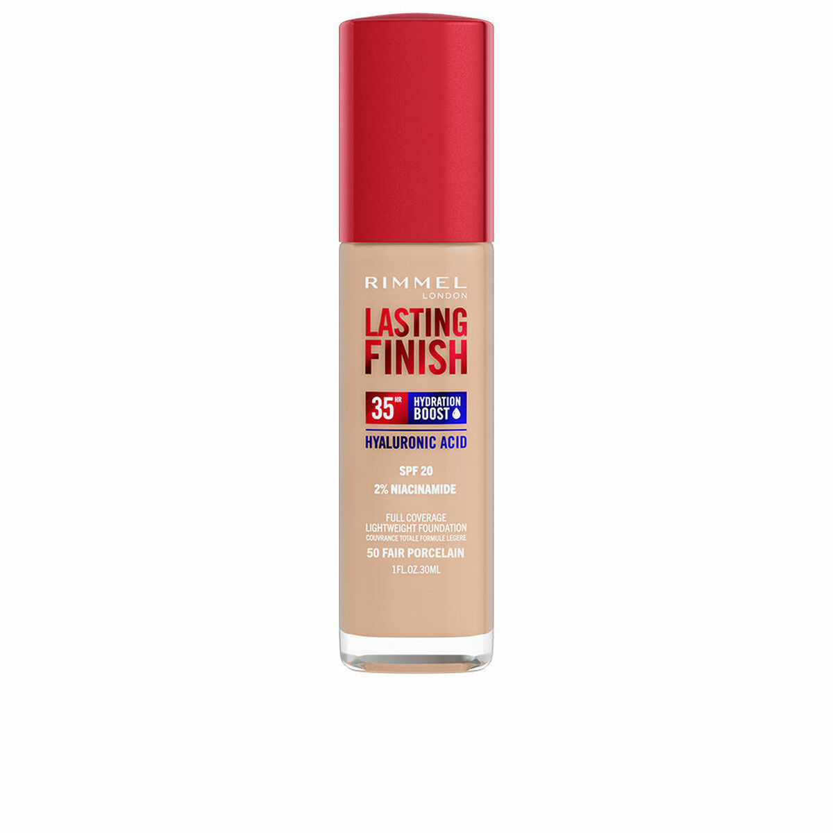 Foundationkräm Rimmel London Lasting Finish Nº 050 Fair Porcelain Nº 050-Fair Porcelain Spf 20 30 ml