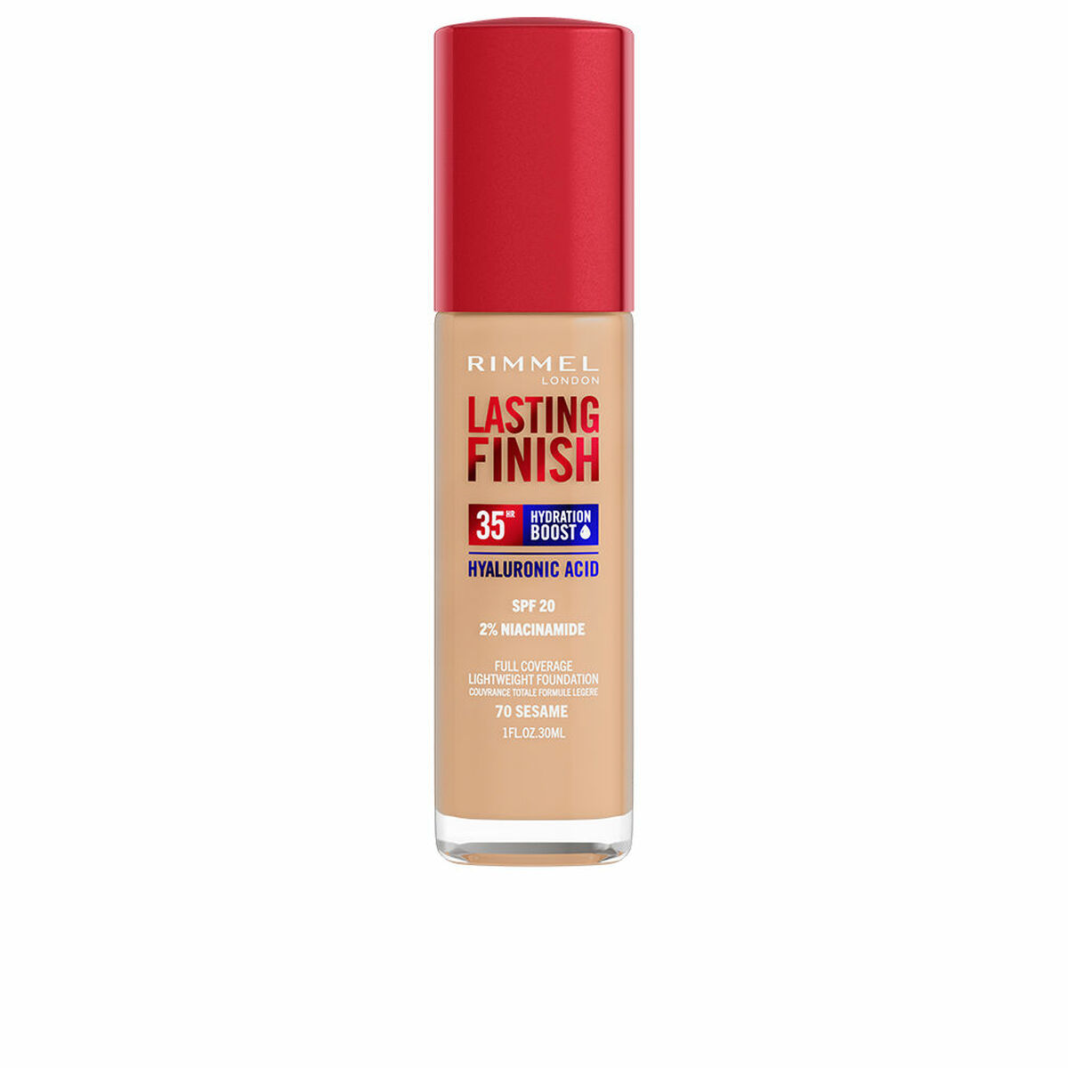Foundationkräm Rimmel London Lasting Finish Nº 070 Sesame Nº 070-Sesame Spf 20 30 ml