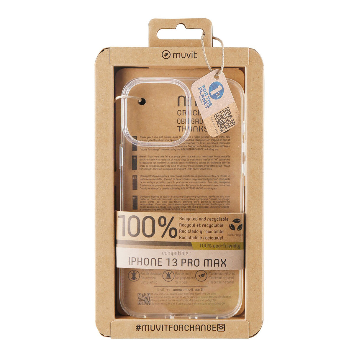 Mobilfodral Muvit for Change iPhone 13 Pro Max