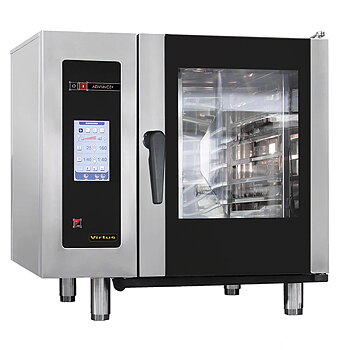 Gas combi steamer med automatisk rengöringssystem, 6x GN 1/1