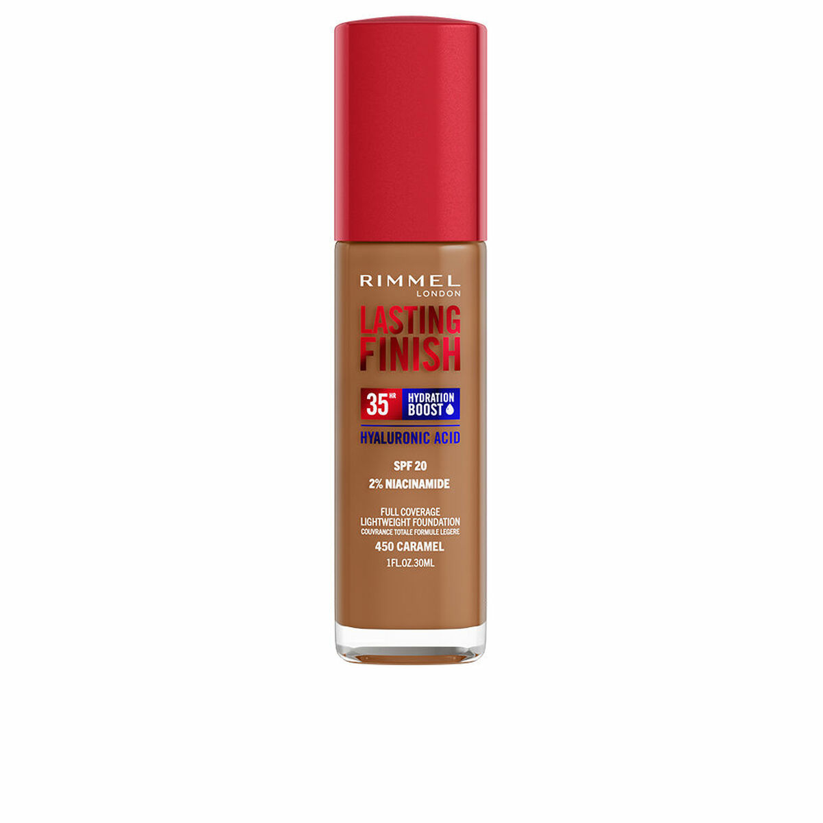 Foundationkräm Rimmel London Lasting Finish Nº 450 Caramel Nº 450-Caramel Spf 20 30 ml