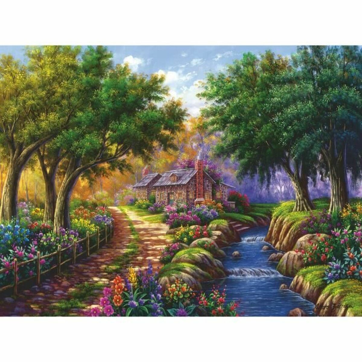 Pussel Ravensburger Cottage By The River - 2