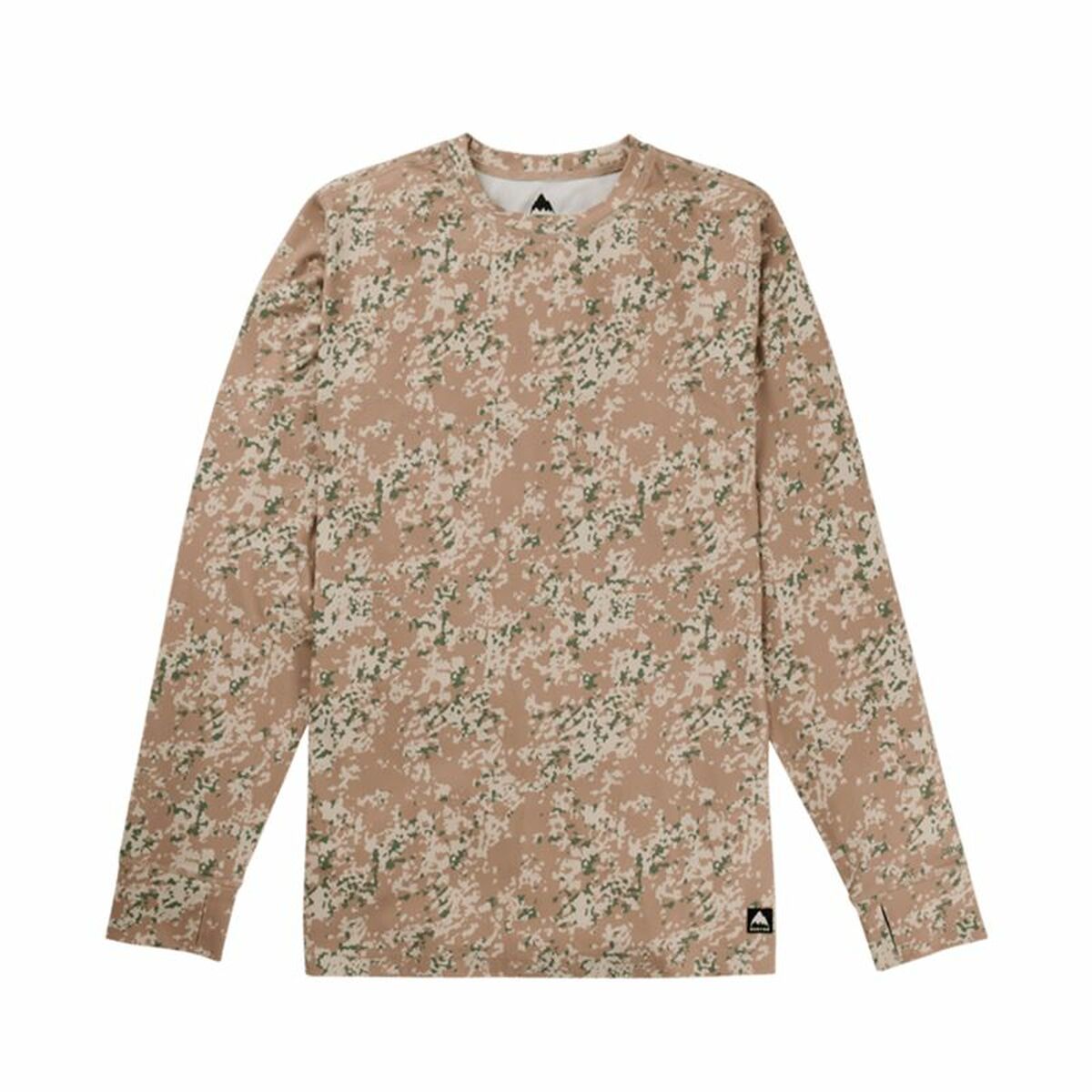 Tröja utan huva Herr Burton Mdwt Crew Snowfall Camo Vit Beige