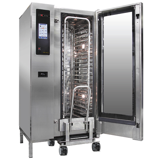 Elektrisk combi steamer med automatisk rengöringssystem, 20x GN 1/1