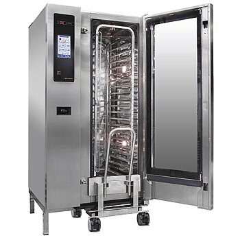 Elektrisk combi steamer med automatisk rengöringssystem, 20x GN 1/1
