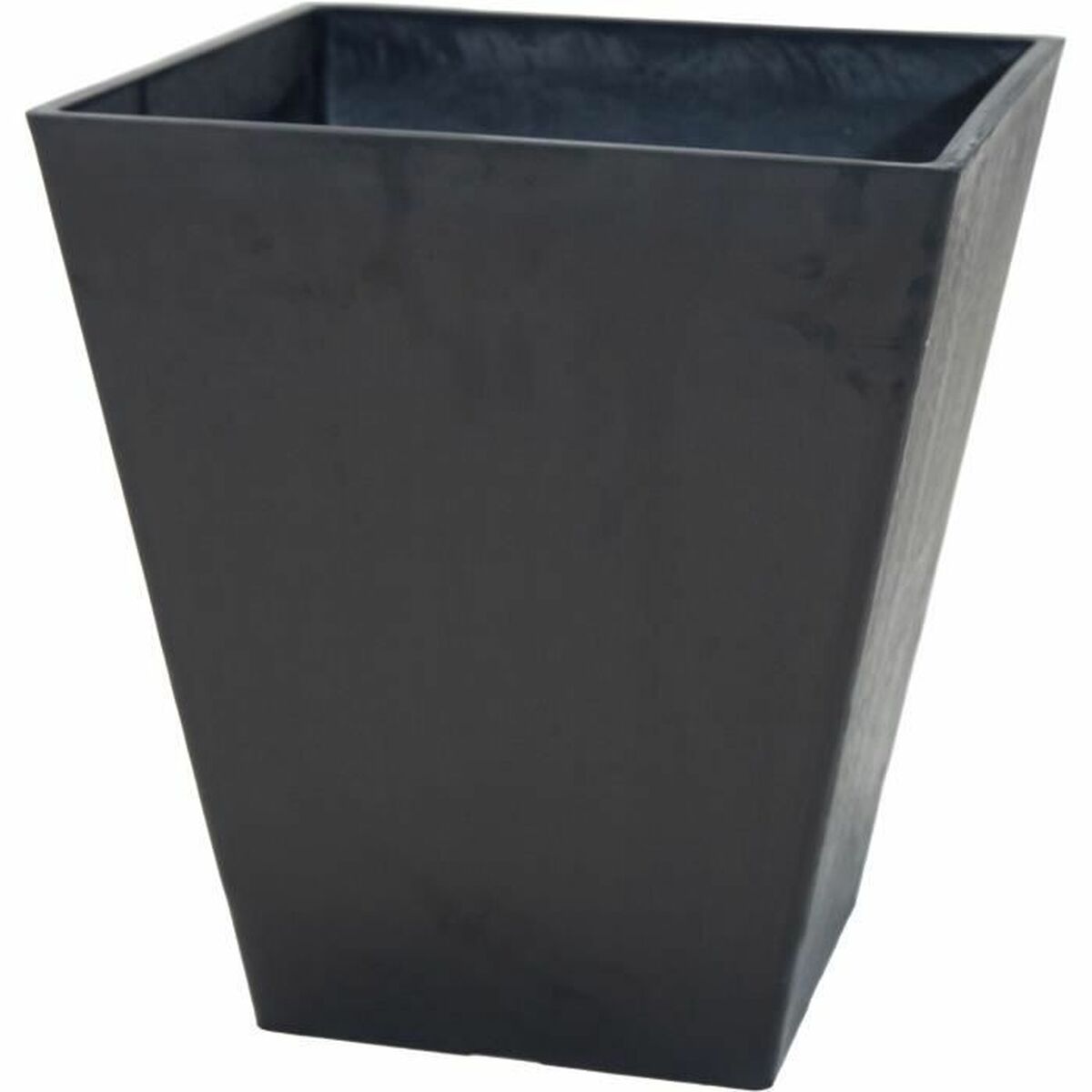 Kruka Mega Collections Ecostone Square Svart noir Plast Återvunnen 42 x 46 x 42 cm 43 x 43 x 74 cm 41 x 45 cm