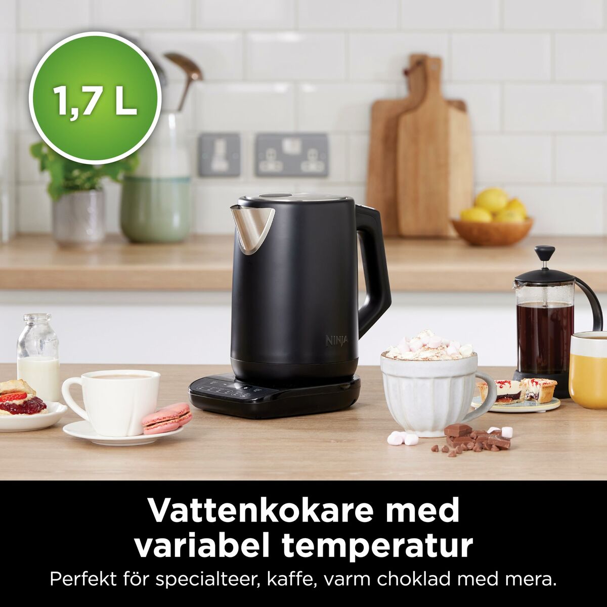 Vattenkokare NINJA KT200EU Svart Rostfritt stål 3000 W 1,7 L - 3