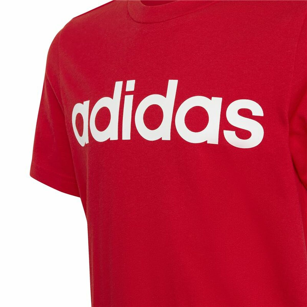 Barn T-shirt med kortärm Adidas Lin Roja - 3