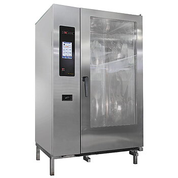 Gas combi steamer med automatisk rengöringssystem, 20x GN 2/1