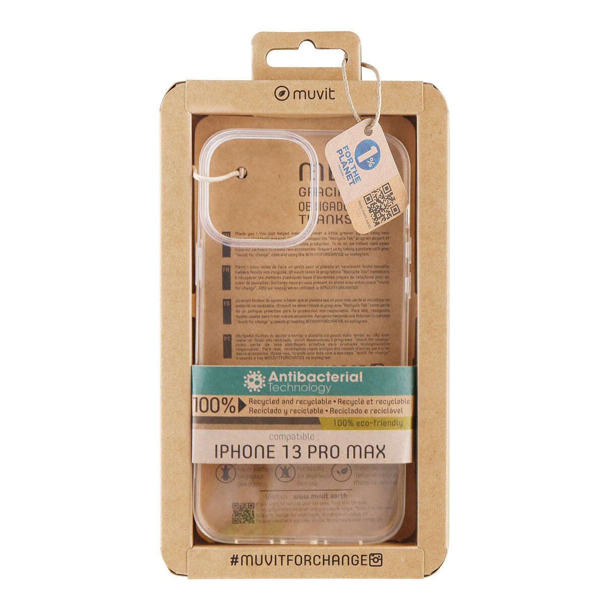 Mobilfodral Muvit for Change iPhone 13 Pro Max
