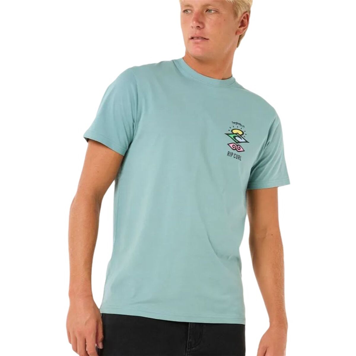 T-shirt med kortärm Herr Rip Curl Search Icon Tee Blå