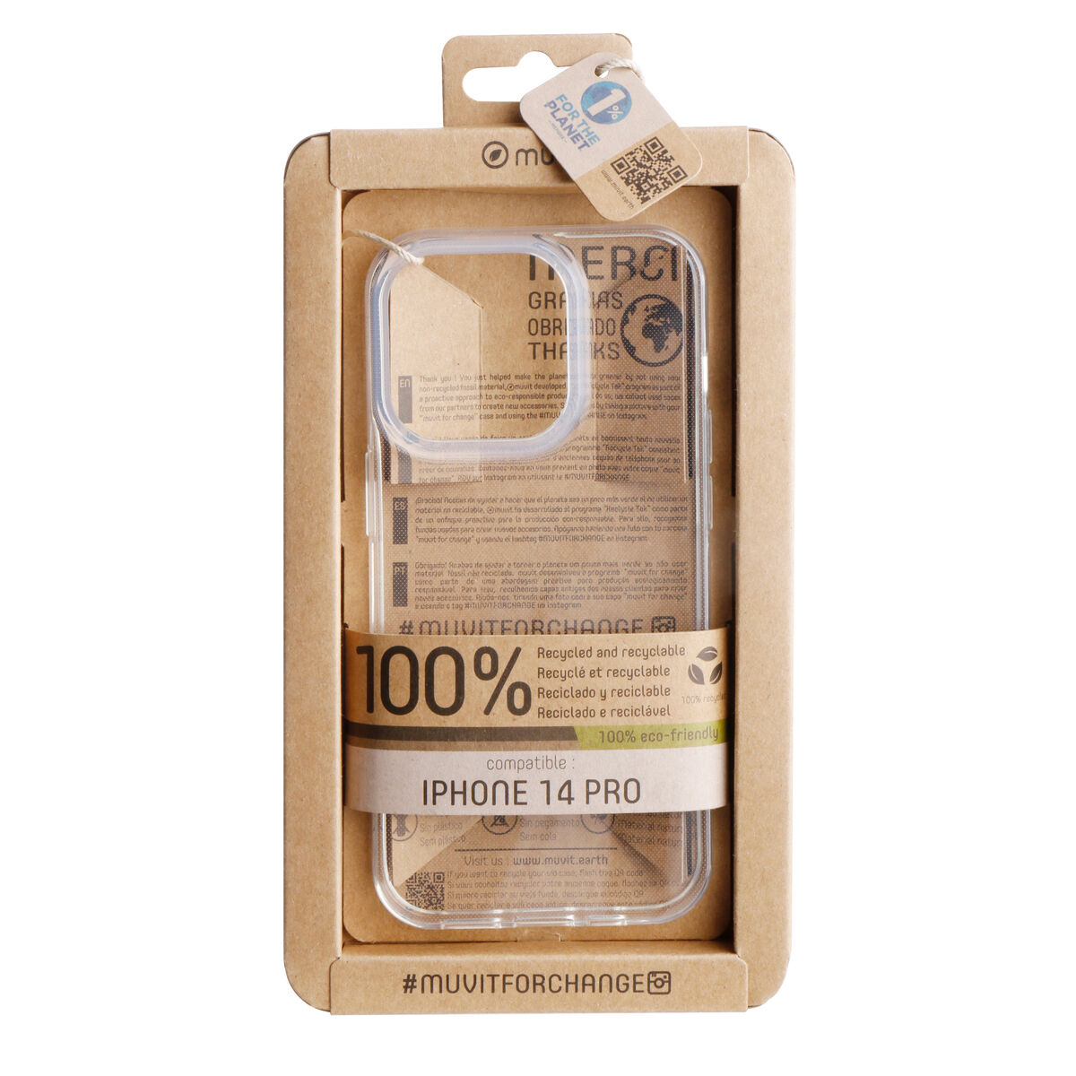 Mobilfodral Muvit for Change iPhone 14 Pro