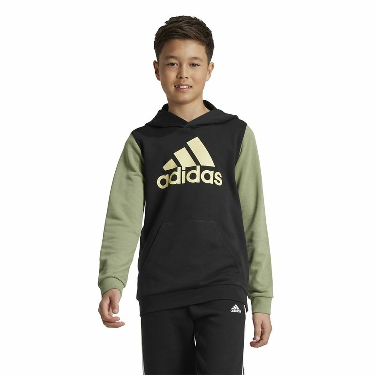 Tröja med huva Herr Adidas Essentials Grön - 2