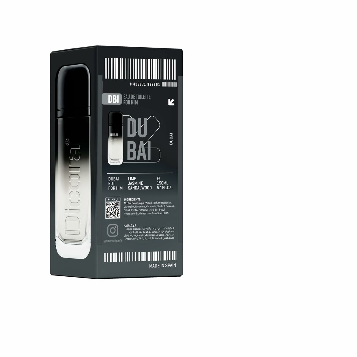 Parfym Herrar Dicora Urban Fit Dubai EDT 150 ml - 2