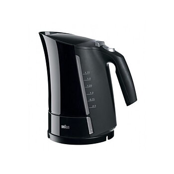 Vattenkokare med LED -ljus Braun 533631 1,7 L Svart Plast 3000 W 1,7 L