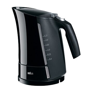 Vattenkokare med LED -ljus Braun 533631 1,7 L Svart Plast 3000 W 1,7 L