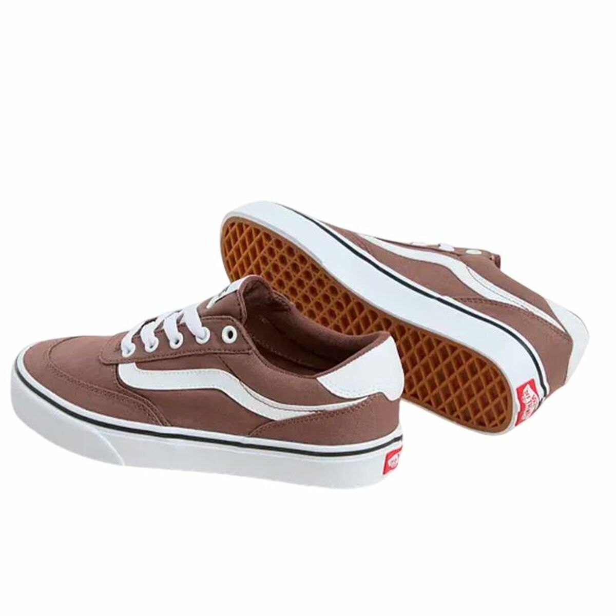 Gymnastiksko, Dam Vans Brooklyn Ls Cnvs Deept Brun - 3