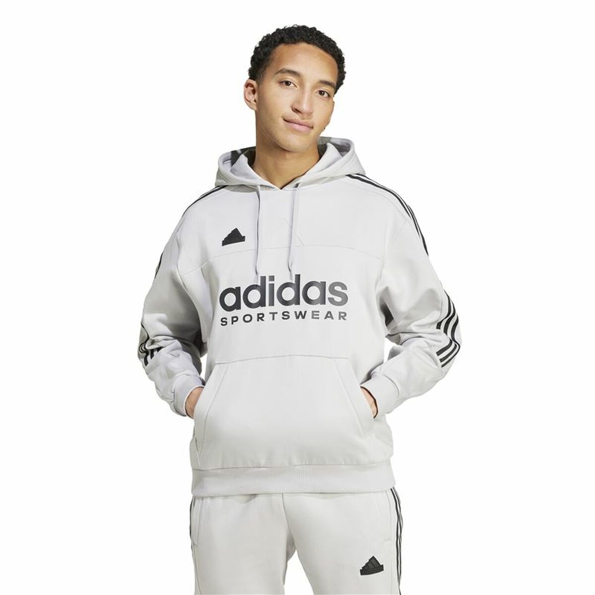 Tröja med huva Herr Adidas House Of Tiro Fleece Grå XS - 2