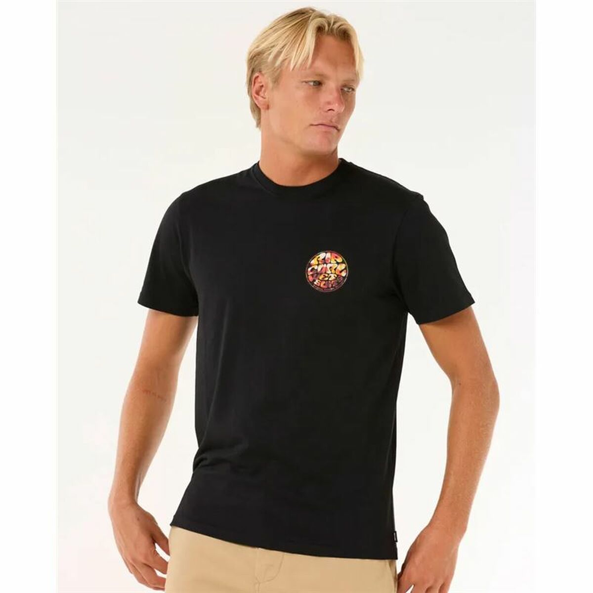 T-shirt med kortärm Herr Rip Curl Passage Tee Svart - 2
