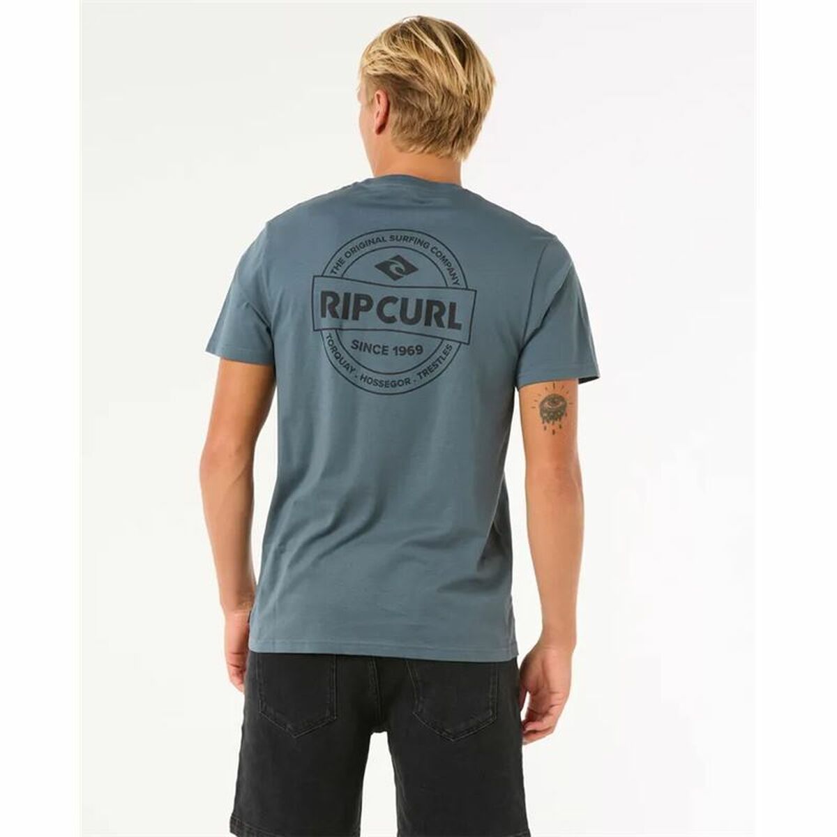 T-shirt med kortärm Herr Rip Curl Staple Tee - 3