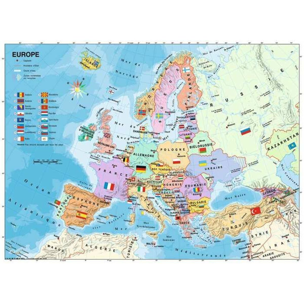 Pussel Ravensburger Carte d'Europe - 3