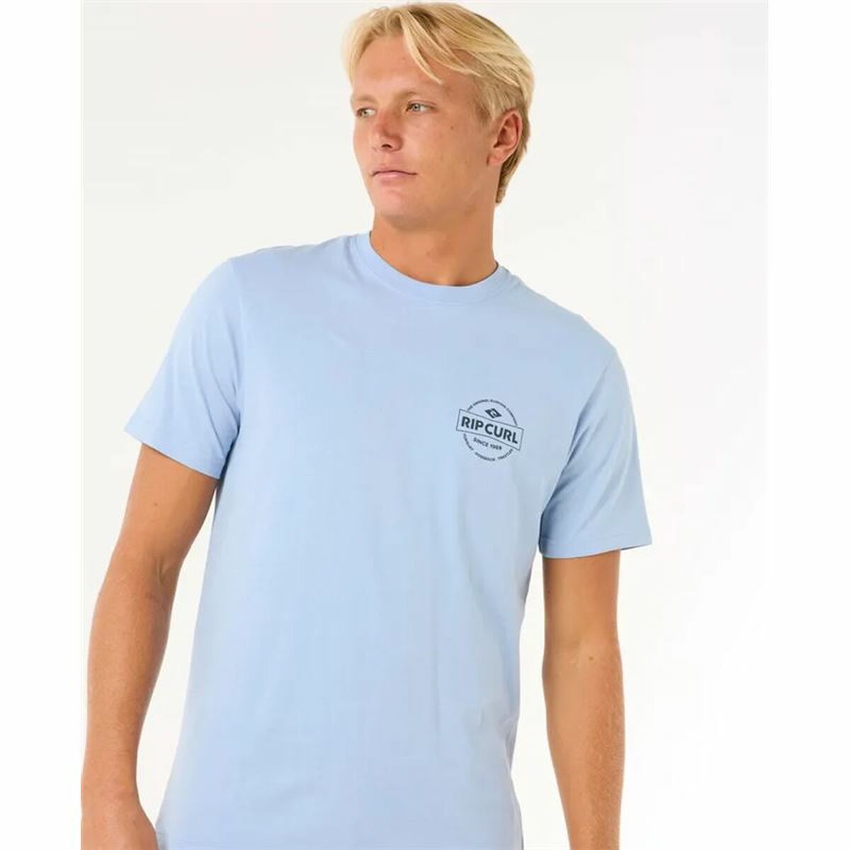 T-shirt med kortärm Herr Rip Curl Staple Tee Blå - 2