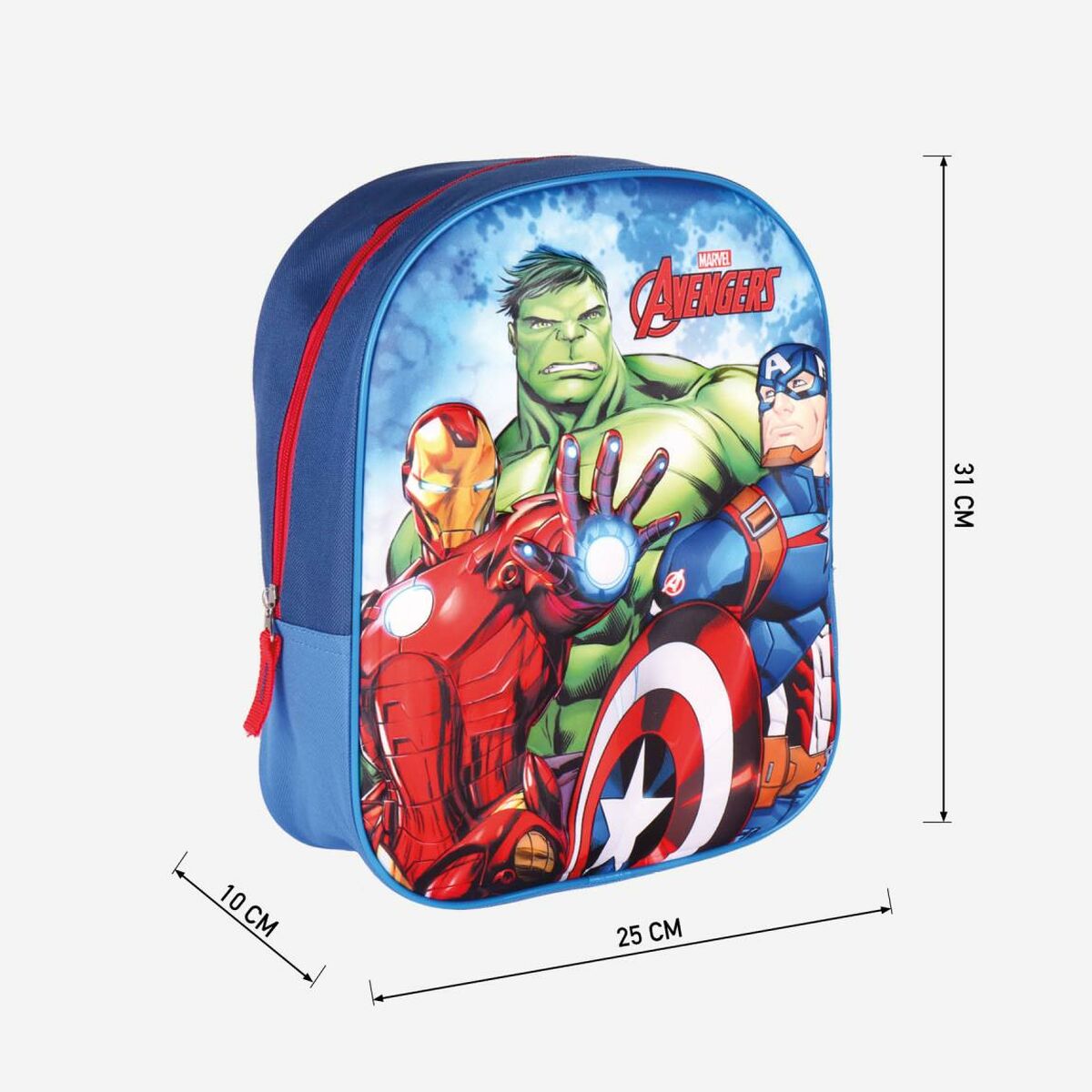 Skolryggsäck The Avengers Blå (25 x 31 x 10 cm) - 3