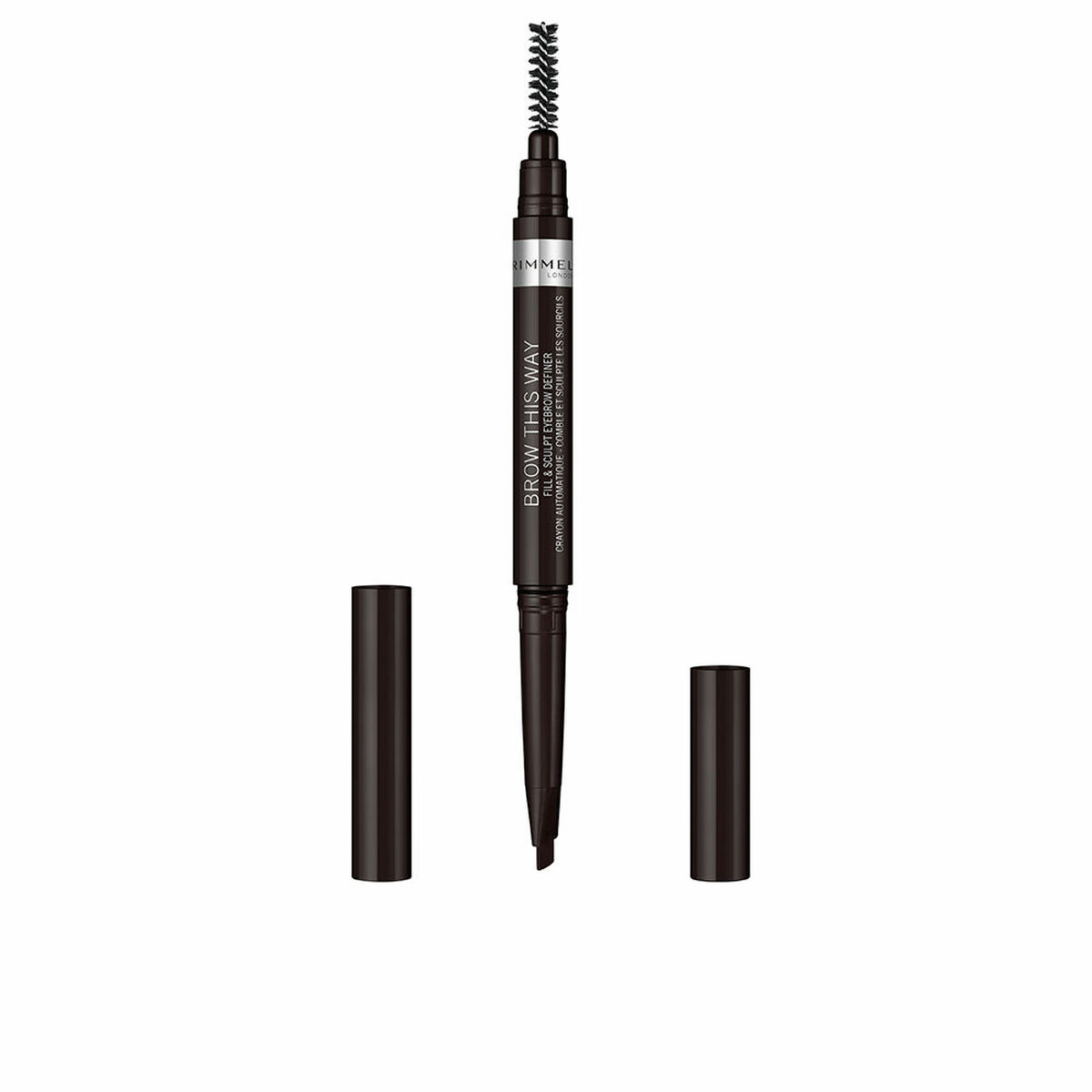 Ögonbrynspenna Rimmel London Brow This Way Nº 04 Soft black Nº 04-Soft Black 0,25 g