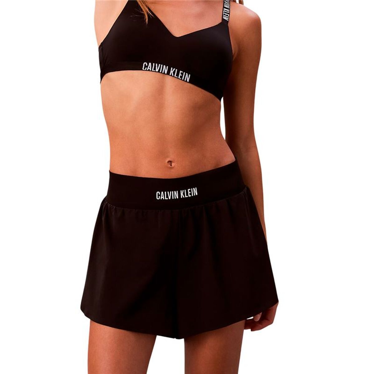 Sportshorts för kvinnor Calvin Klein Svart