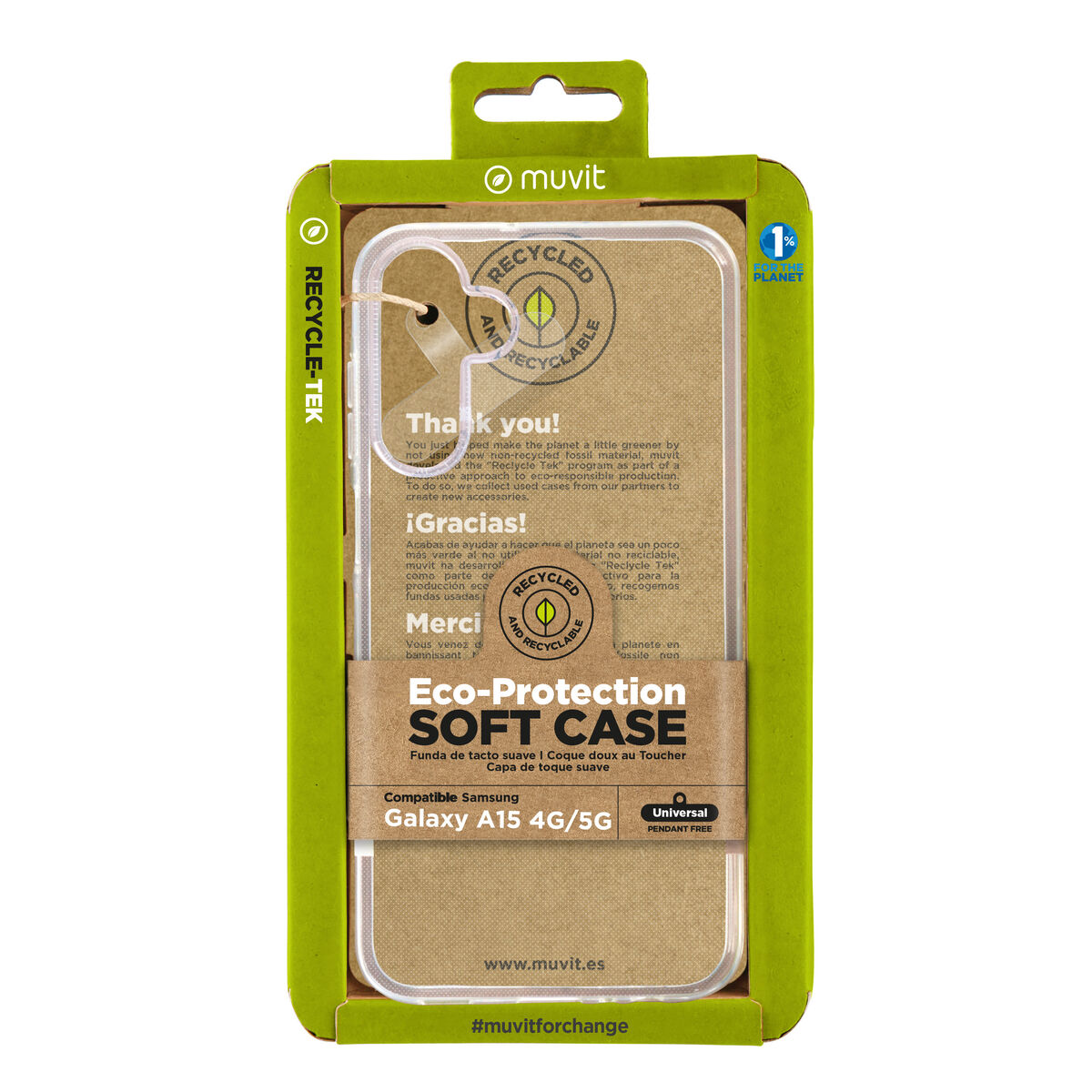 Mobilfodral Muvit for Change Galaxy A15 Samsung Galaxy A14 5G