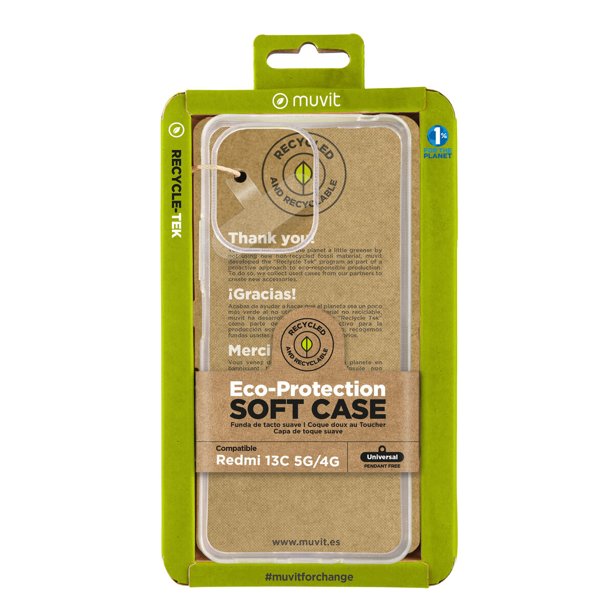 Mobilfodral Muvit for Change Redmi 13C 5G/4G