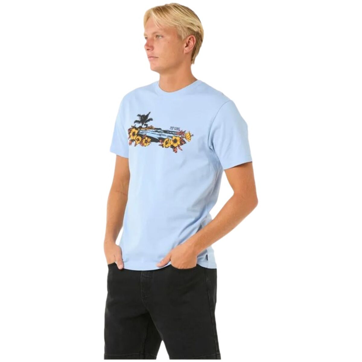 T-shirt med kortärm Herr Rip Curl Surf Paradise Blå