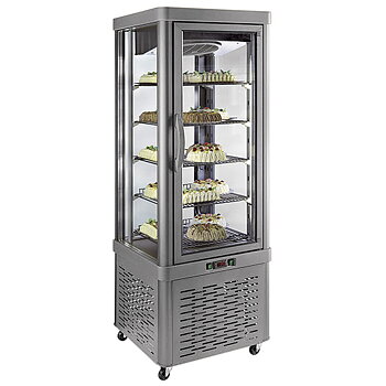 Skyltfönster för kaffebröd/glass, 5 hyllor