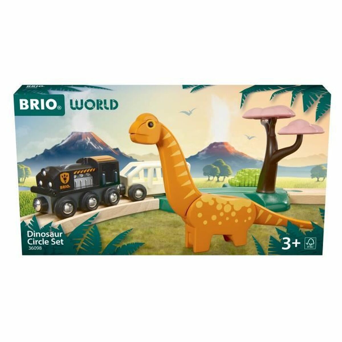 Träna med Circuit Brio Dinosaur circle set - 2