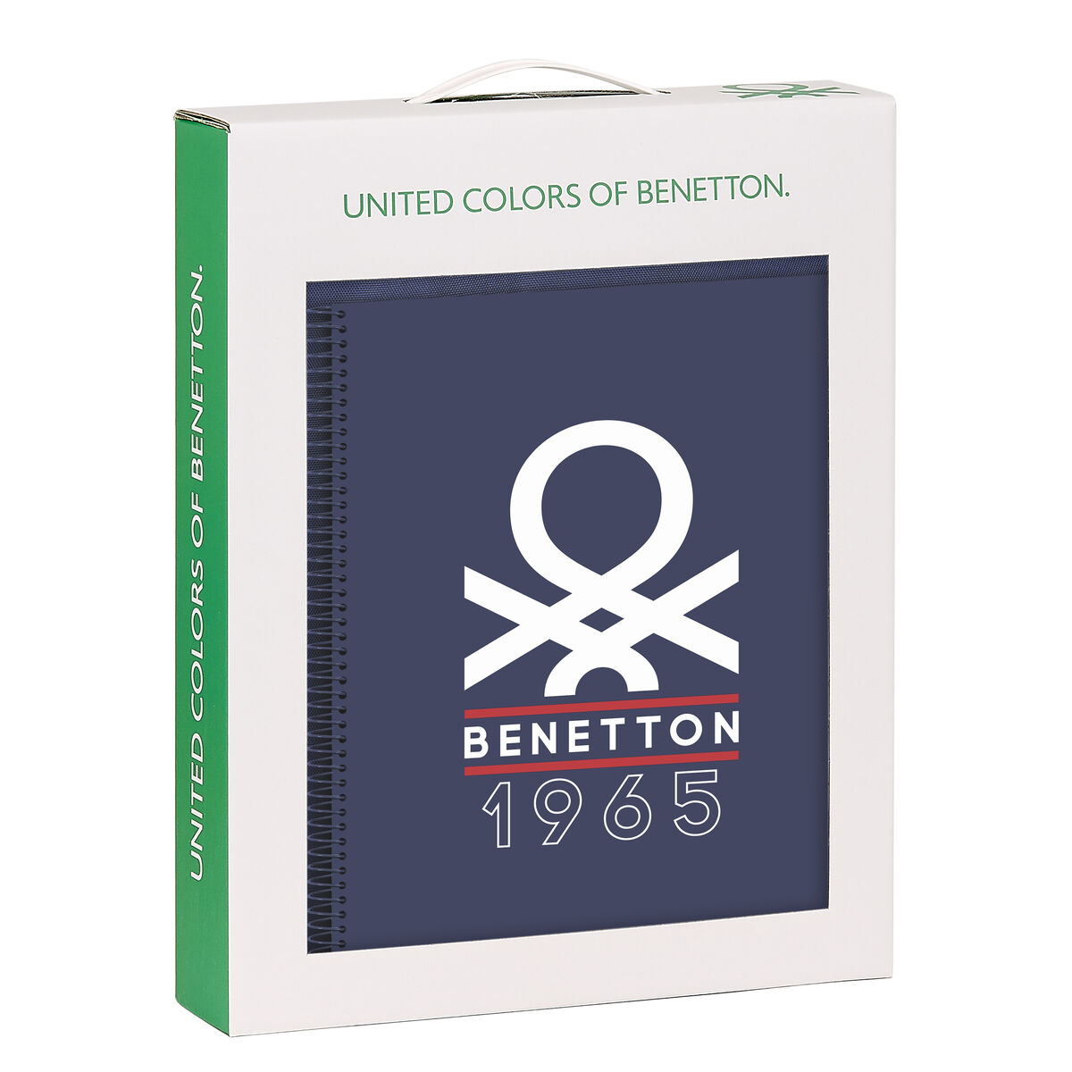 Brevpapper Set Benetton Varsity Grå Marinblå 2 Delar