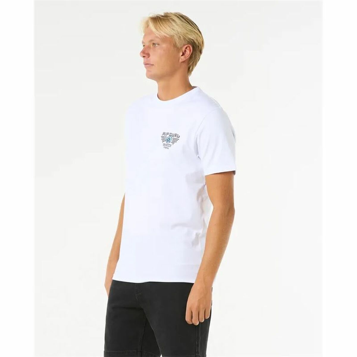 T-shirt med kortärm Herr Rip Curl Desti Animals Tee Vit - 3