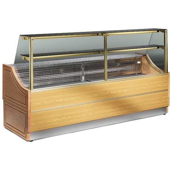 Kyld konditoribänk med 1 hylla, statisk kylning, +4 ° C / + 6 ° C, w 2000 mm