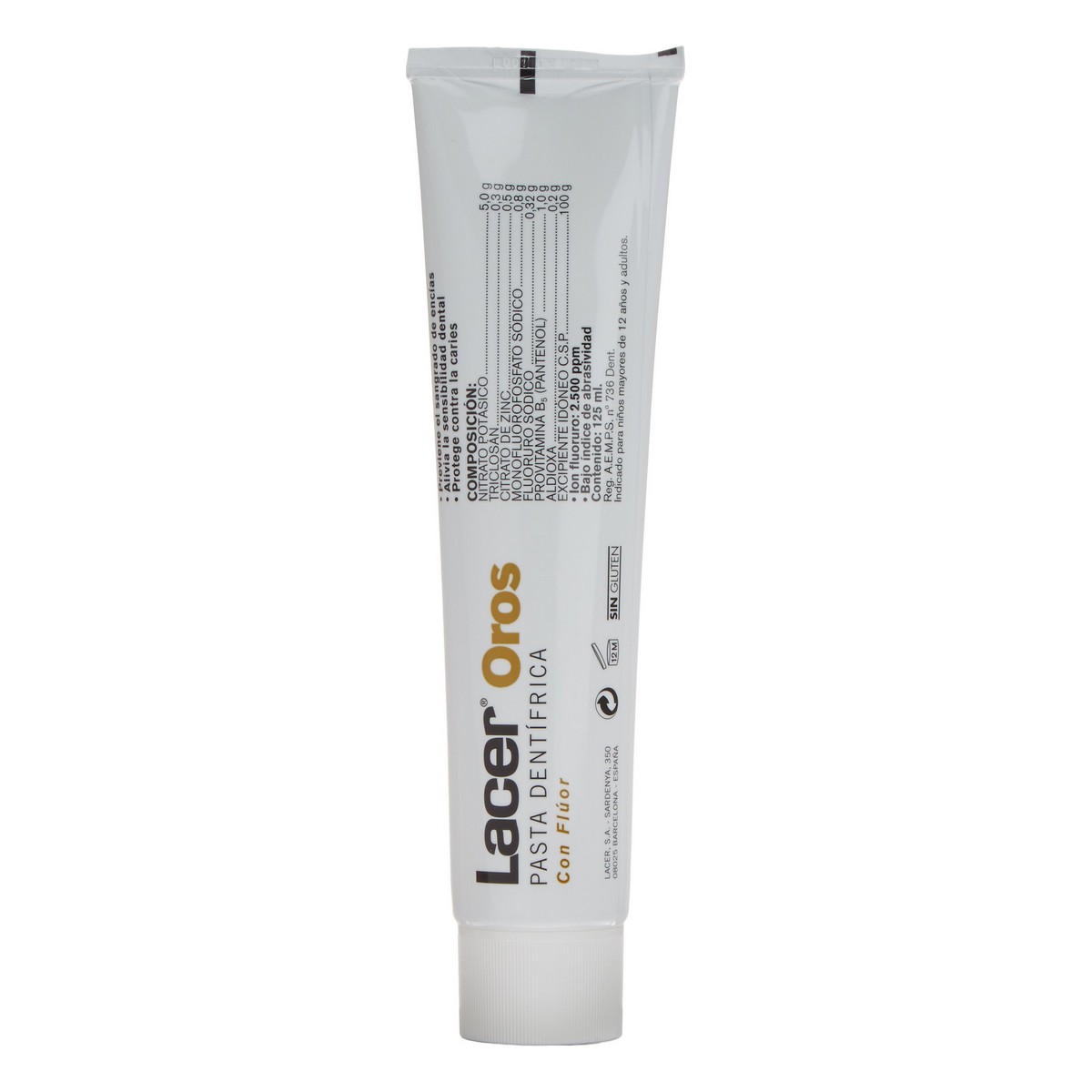 Tandkräm med multipelt skydd Lacer Lacer Oros 125 ml - 2