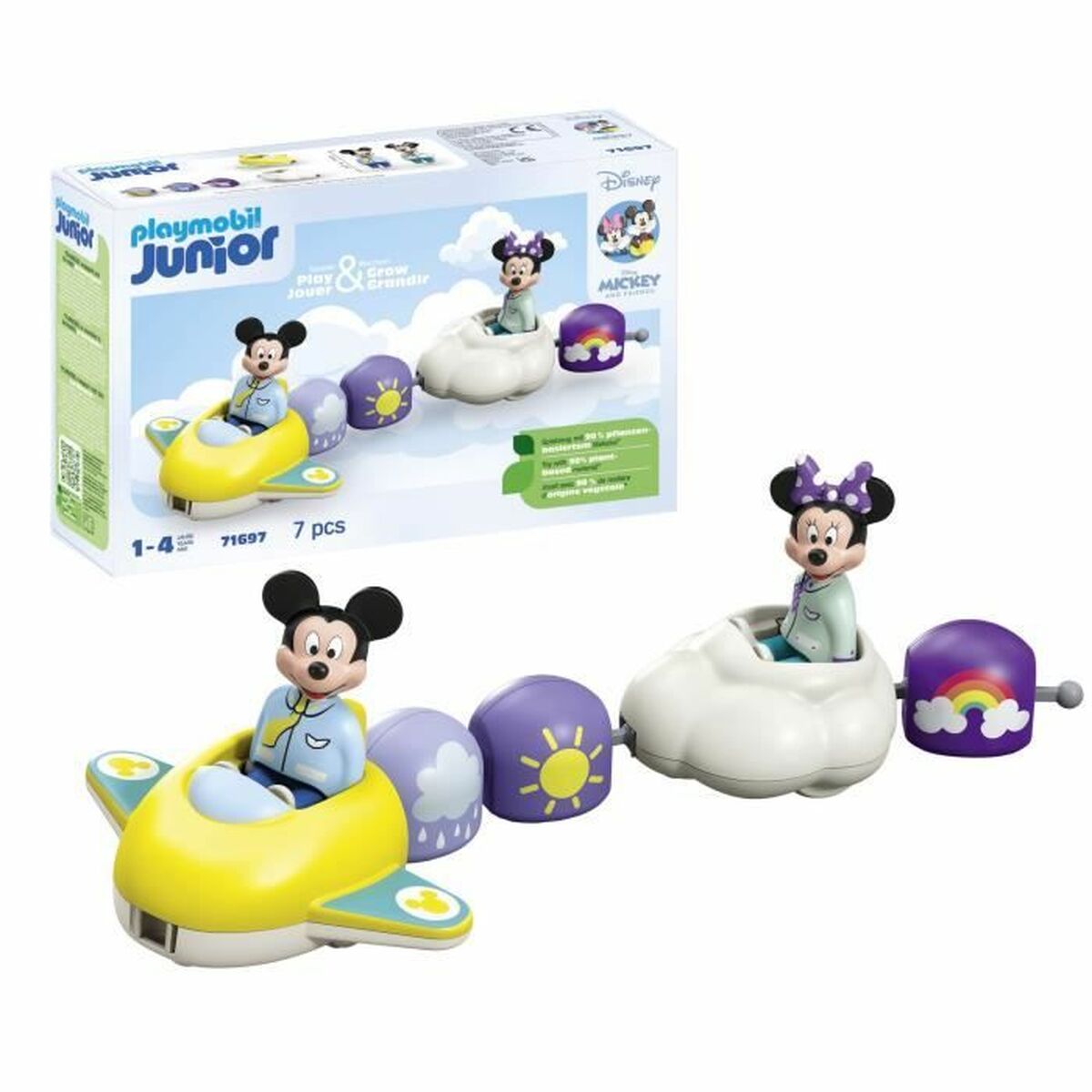 Playset Playmobil Mickey Junior 71697 7 Delar