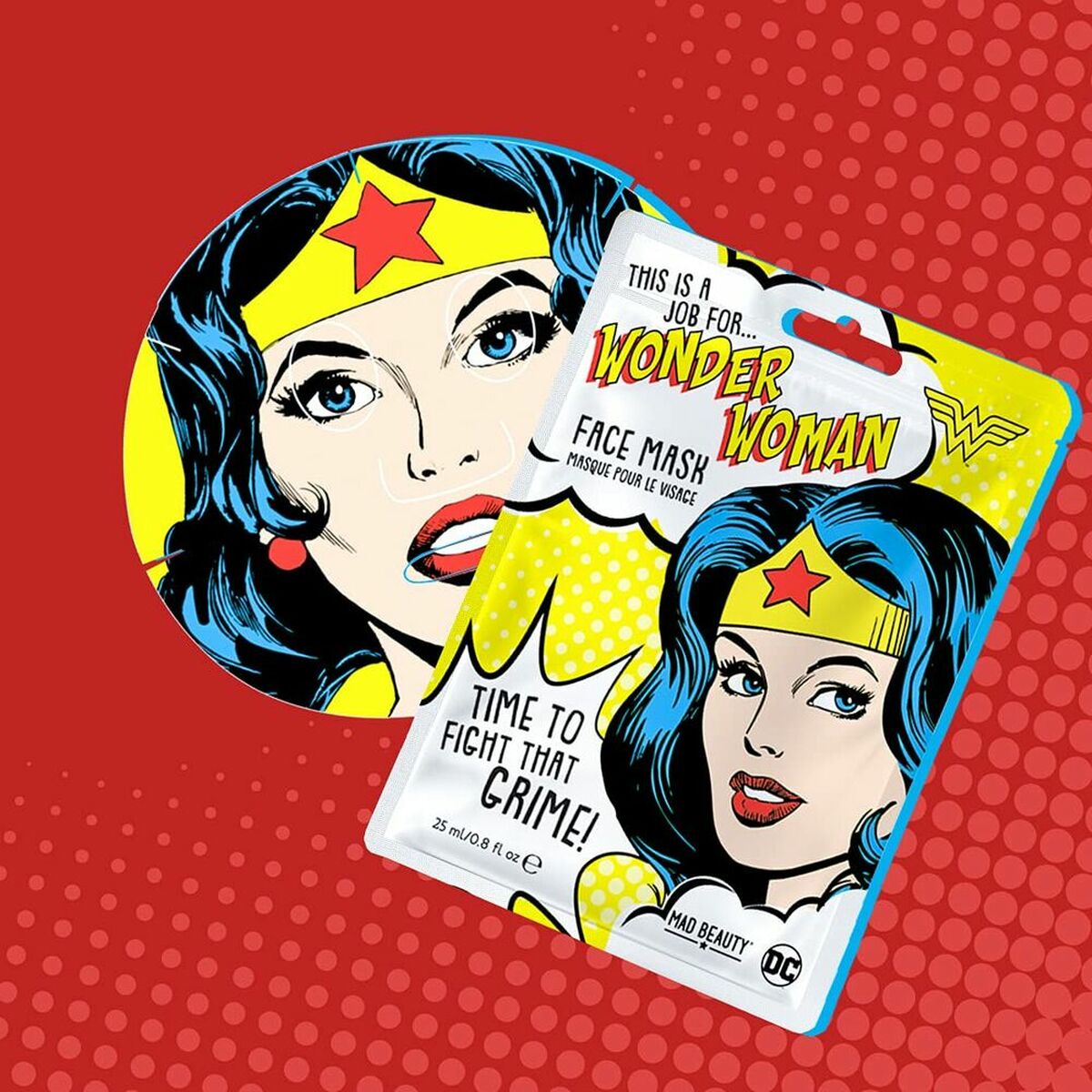 Ansiktsmask Mad Beauty DC Wonder Woman (25 ml) - 3